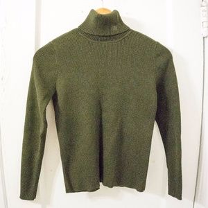 Ralph Lauren Olive Green Turtleneck Sweater